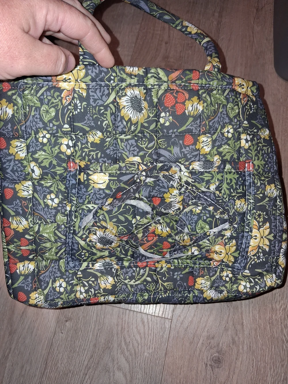 Large Capacity Quilted Floral Tote Bag
